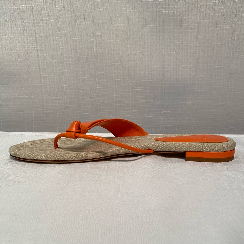 Alexandre Birman Asymmetric Clarita Orange Nappa Leather Sandal Sz EU 40 DUSTBAG - Picture 13 of 16